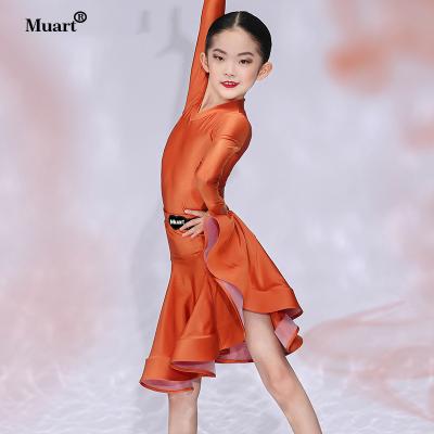 China Toddler Dancer Tights Sets For Girls Latin Dance Leotard Kids Dance Wear For Toddlers Latin Dance Dress for sale