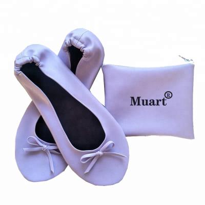 China Fashion China Custom Logo Sport Flat Shoe Genuine Leather After Party Foldable Ballerinas Shoes for sale