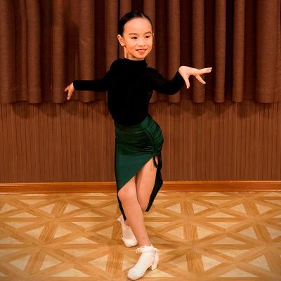 China Dresses Dance Uniforms Girls Long Sleeves Supplex Ballet Dancer Tights Shaping Latin Dress Dance Wear Dancer Tights Gymnastics for sale