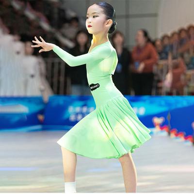 China Latin Latin Dance Dress Ballroom Dance Dress Girls Latin Dance Dresses The Last of Kids Latin Child Salsa Costume for sale