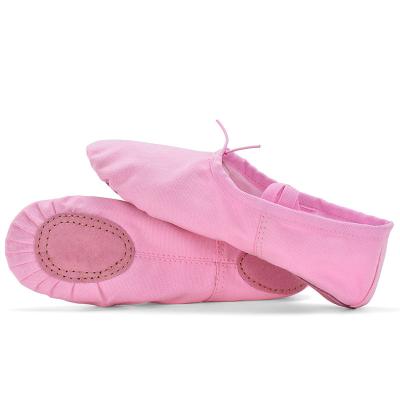 China Comfortable Women's Breathable Sports Shoes Canvas Split Sole Dance Shoes Women Girls Ballet Shoes for sale