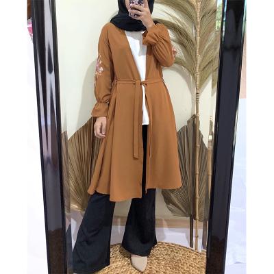 China Daily Wear 2021 Modest Islamic Clothing Women Elegant Satin Overalls Turkish Arab Dubai Fashion Islamic Clothing for sale