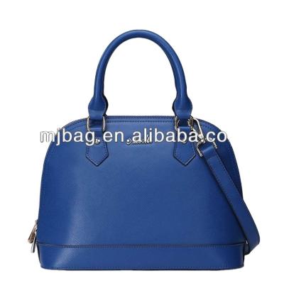 China Korean fashion style PU leather handbags for women, lady blue genuine leather shoulder bags for sale