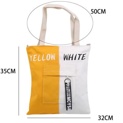 China 100% Cotton Canvas Casual Vintage Shoulder Cloth Large Eco-friendly Shopper Beach Shopping Totes Bags for sale