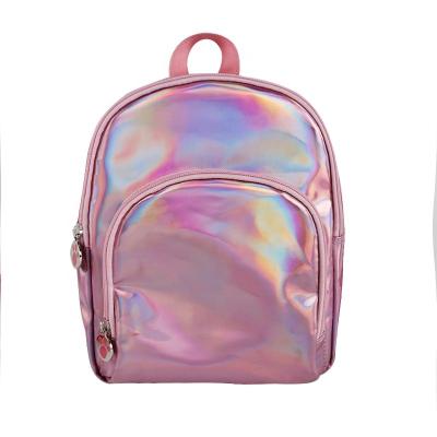 China Women Waterproof Iridescent Rainbow Luminous Holographic Backpack for sale