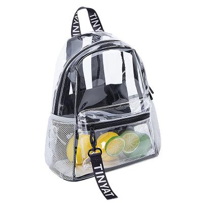 China Transparent PVC Jelly Backpack Waterproof Female Shoulder Bag Fashion Water Resistant Summer for sale