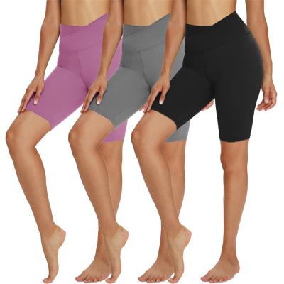 China Breathable One Size Plus Size Home Workout OEM/ODM Biker Wear Yoga Shorts For Women for sale