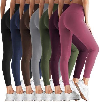 Cina Breathable Women Plus Waisted Gaiters Super Soft Colorful Women Workout Sport Fitness Leggings High Waist Pants With Instock or OEM in vendita