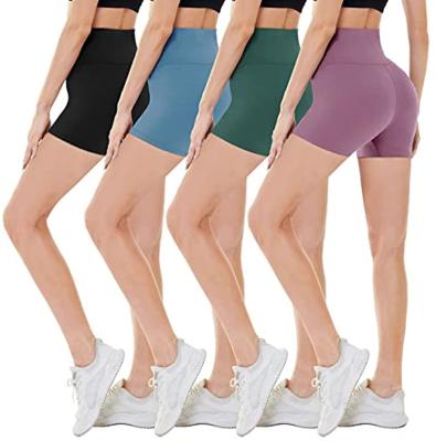 中国 Summer Yoga Shorts QUICK DRY Breathable Butter Soft Sport Equipment Printed Cycling Shorts For Women 販売のため