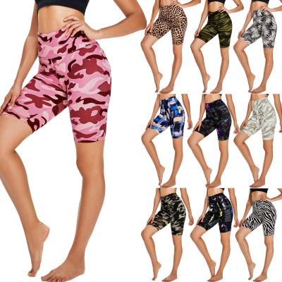 Китай Custom High Waisted Fitness Compression Shorts Waistband Fabrics Biker Shorts Women Breathable QUICK DRY Workout Women продается