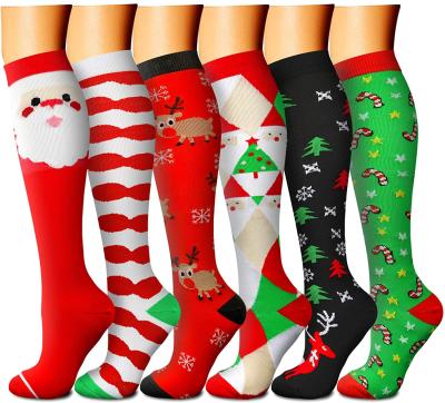 중국 Antibacterial Designer Nurse Socks Halloween Christmas Holiday Socks Medical Custom Compression Stockings 판매용