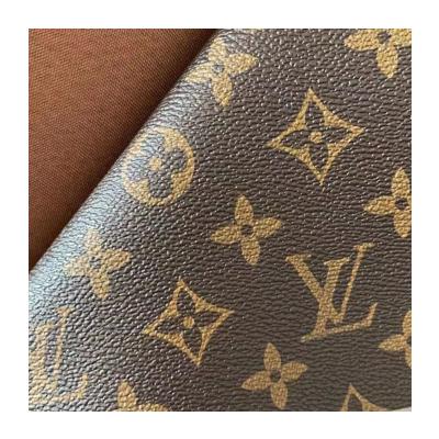 China Brand Design PU Letter Logo Home Textile Car Seat Waterproof Luxury Leather Cushion Sofa Hard Bag Soft Shoes Diy Sew PVC Leather Fabric for sale