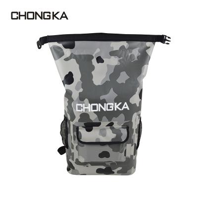 China 20L Outdoor Sport Camouflage Travel Kayak Luggage Waterproof Bag Rucksack Dry Bag Backpack for sale