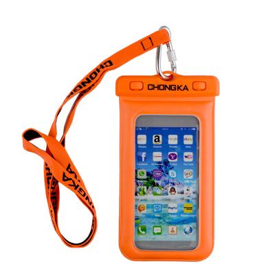 China Universal Transparent Waterproof Sandproof Dustproof Mobile Phone Beach Waterproof Bag for sale