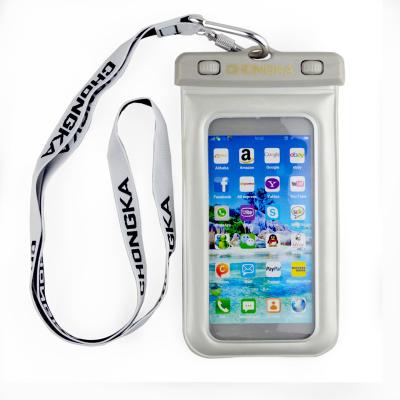 China Factory direct outdoor sports PVC mobile phone recycling transparent waterproof bag for sale