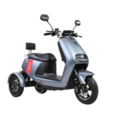 China Aluminum Alloy City Mobility Three Wheel Bike Brushless Motor Hydraulic Shock Absorber Tricycle Electric Vehicle for sale