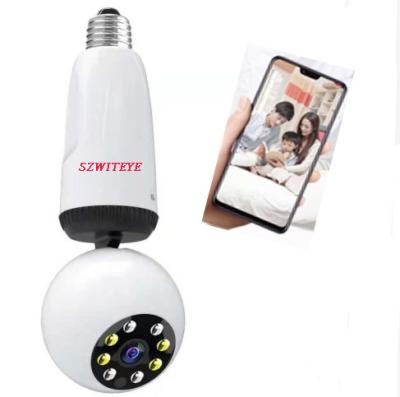 China NIGHT VISION Led Wireless IP Fisheye 360 ​​Lamp Security 360 Viewing Angle Video Wifi Bulb Panoramic Camera for sale