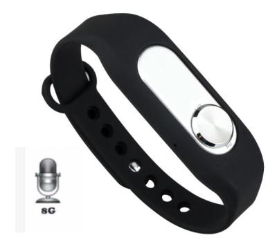 China 8GB 16GB Long Sound Time Digital Voice Recorder Bracelet Wristband Digital Voice Recorder Pen 800mah for sale