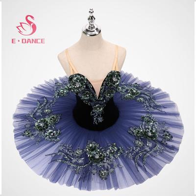 China Flower Gemstone Decoration Performance High Quality Professional Stage Ballet Tutu Adult Ballet Tutu Ballet for sale