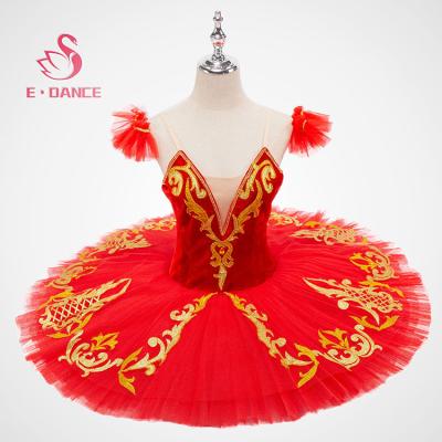 China Handmade Wholesale Women Girls Red Ballet Tutu Ballet Performance Ballet Tutu Ballet for sale