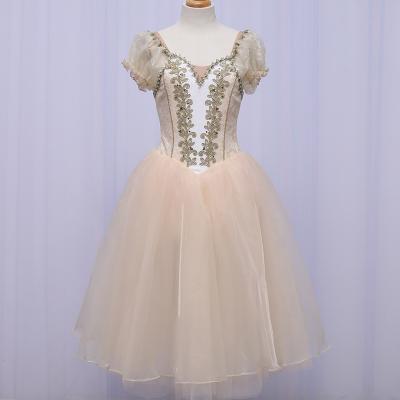 China Tutu Giselle Romantic Ballet Skirt Ballet Dress Dance Dress Edance Girls Performance Ballet Skirt Long for sale