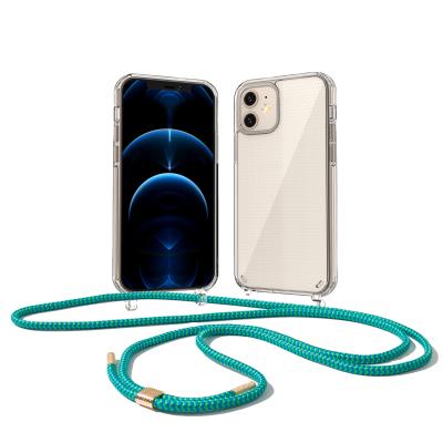 China Fashionable Back Original Factory Mobile Accessories Cover Necklace For Iphone 12 Max Pro Phone Case for sale