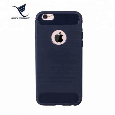 China Classic Back Style Slim Fit Brushed Mobile Phone Case Cover Brushed TPU Phone Case For Iphone 6 for sale