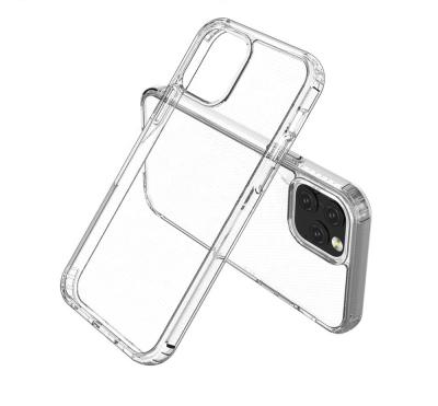 China High Quality Dirt-resistant Magnetic Transparent Phone Case Bayer TPU+PC Clear For iPhone 12 Mini 12 / Max 12 Pro for sale