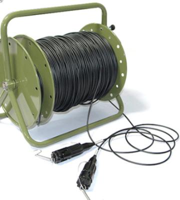 China Telecommunication Handle Cable Reel Small for Armored Military Tactical Fiber Optic Cable for sale