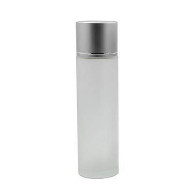 China Wholesale High Quality Personal Care 40 100ml 120ml Cosmetic Packaging Frosted Clear Skin Care Lotion / Toner Glass Bottle With Gold Silver Cap for sale