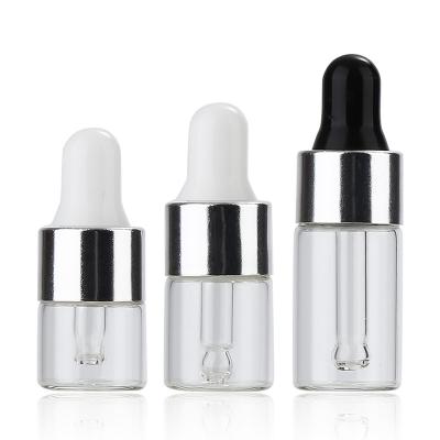 China 1ml 2ml 3ml 5ml 1ml 2ml 3ml 5ml Vial 3ml 5ml Tincture Test Bottle Essential Oil Sample Bottle Eco-friendly Recyclable Amber Perfume Essential Oil Sample Bottle for sale