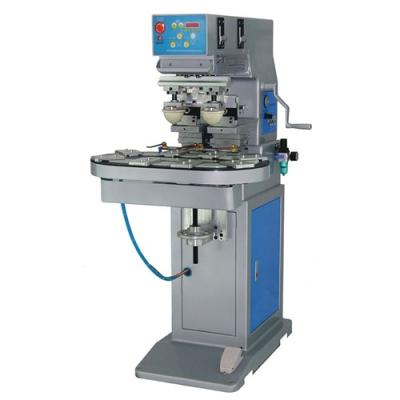 China Factory two color ink cup pad printer with Conveyor-S2-250C/8T for sale