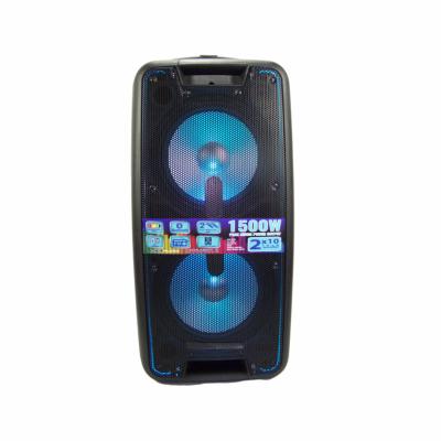 China Wholesale Outdoor Portable LED Flashing Light Factory Trolley Speaker With Color Packing for sale