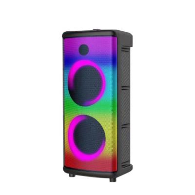 China Hot Selling LED Flashing Light Karaoke Tweeter Digital Drawbar Full Band Piezo Display Wireless Speaker for sale