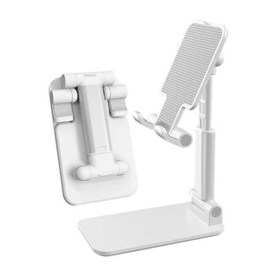 China Universal Folding Adjustable Support Mobile Phone Holder Phone Desk Stand PC Holder with Mirror for Office for sale