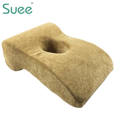 China Massage Air Travel Pillow Airplane Neck Head Chin Cushion Office Nap Rest Pillow With Hole for sale