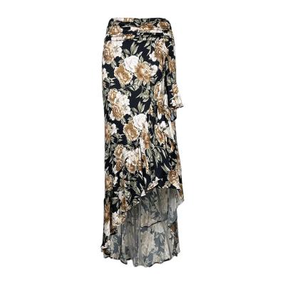 China New Fashion Casual Wear China Manufacture Breathable Flower Digital Printed Zipper Long Maxi Skirt Professional Breathable Women for sale