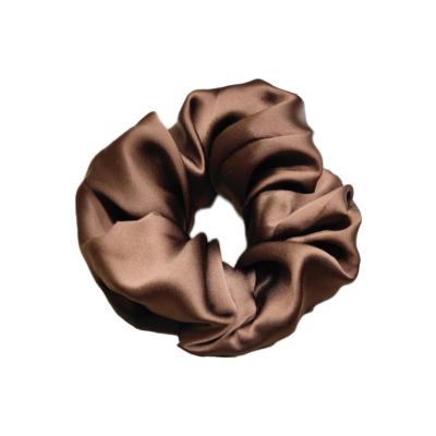 China New Design 100% Silk Satin 16mm 6A Gril Hair Ties Scrunchies Luxury Fashionable Luxury Hair Accessory for sale