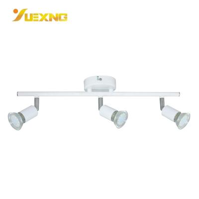 China Modern Adjustable Outdoor Mounted Metal Led Spot Light Aluminum Linear Spotlight 3-Light Gu10 Max50W Linear Iron Light for sale