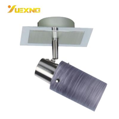 China Surface Mounted Cheap Indoor E14 Satin Nickel Indoor Purple Texture 5W Max40W Ceiling Down Spotlight LED Spot Wall Lamp for sale