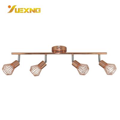 China Residential Chrome Metal Adjustable Surface Mounted Led Spotlight Railroad Track Spot Ceiling Lamp Light for sale