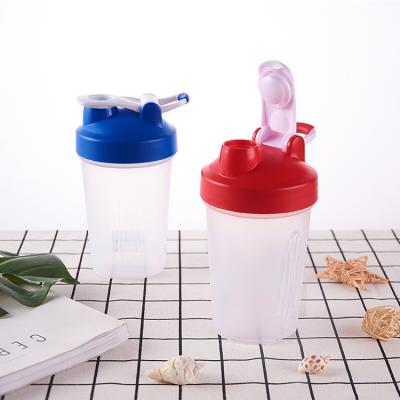 China Manufacturer High Quality Cute Bpa Free Stocked Custom Logo 400ml Sports Protein Shaker Cup Bottle With Stainless Steel Ball for sale