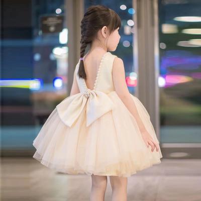 China BRIDESMAIDS Toddler Baby Dress Bow Baptism Dress Big For Girls First Year Birthday Party Wedding Dress for sale