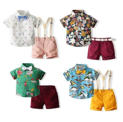 China Baby Boy Formal Clothing Sets Boy Clothes Shorts Sleeve Outfits Summer Clothing for sale