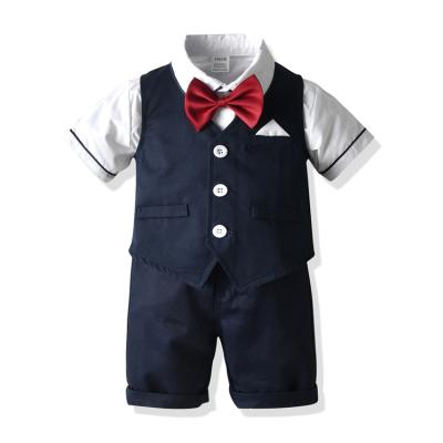 China Formal Kids Boy Outfits Clothes Set Birthday Summer Boy Outfit Baptism Party Boy Clothes for sale