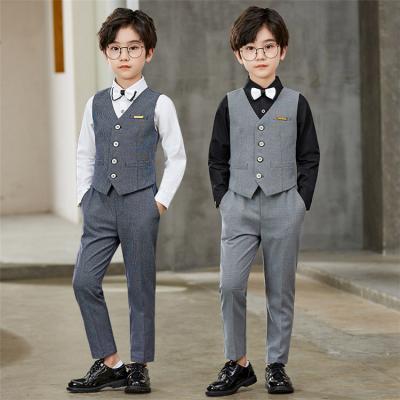 China Spandex/Cotton Boy Wedding Suits Cool Baby Boy Party Wear Boys Suit Set for sale