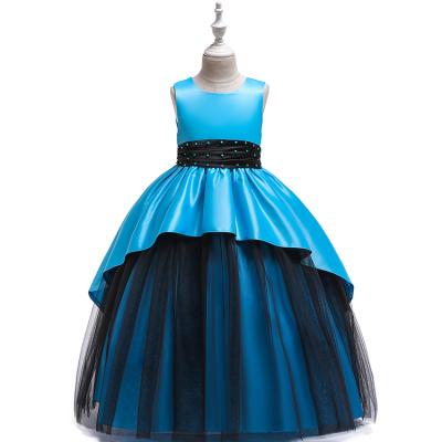 China HYR16 5Colors Princess Kids Communion Regular Bridesmaid Dresses Navy Blue For Wedding Party 2019 Dress for sale