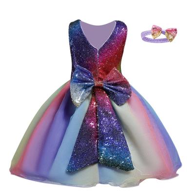 China MAG01 Children's Regular Dress Pearl Bridesmaids Wedding Princess Dress Kids Dresses for Girls Party for sale