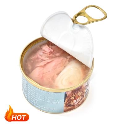 China Factory Outlet Stocked Canned Food Factories Canned Wet Dog Food Cat Food Large Wet Tuna Meat for sale