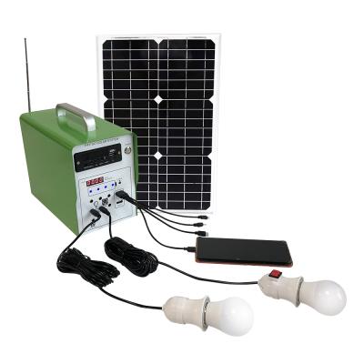 China Home Pay As You Go Home 15W Solar PV Panel Energy LED Lighting Kits Portable UPS DC Power Circuit Built In Lifepo4 Battery for sale